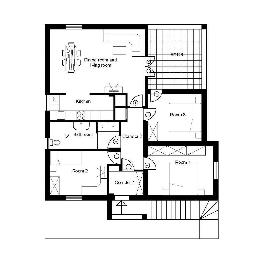 Apartmani Beba Omišalj Buitenkant foto